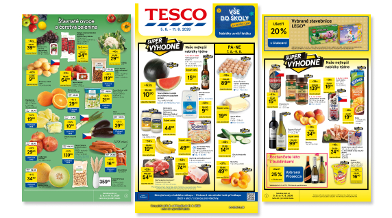 Prohlédněte si aktuální Tesco leták s výhodnými Clubcard nabídkami a akčními cenami.